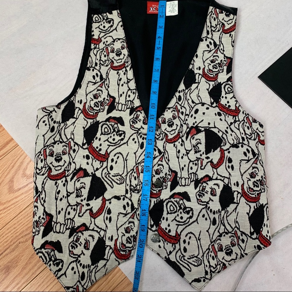 Vintage 90s Disney Vest 101 Dalmatians S - Picture 9 of 9